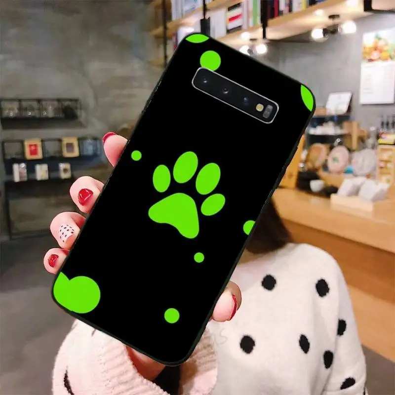 

Dog footprint Paw Colorful Phone Cases For Samsung A50 A51 A71 A20E A20S S10 S20 S21 S30 Plus ultra 5G M11 funda shell