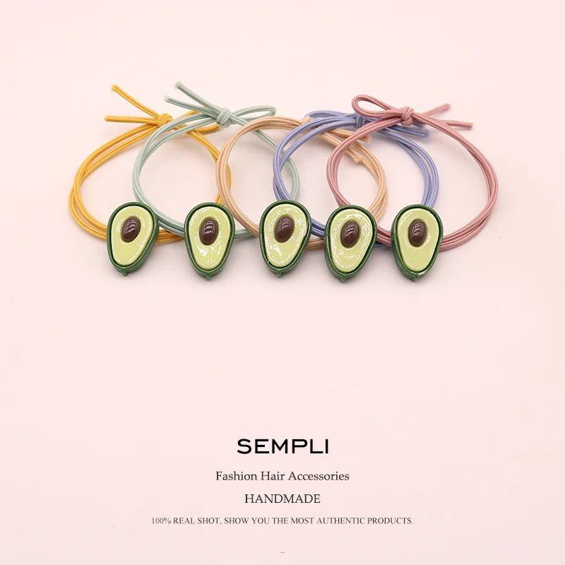 2 шт. 5 цветов высокая эластичность нейлон фрукты эластичные резинки для волос