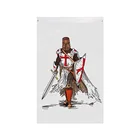 Флаг заказа Рыцаря тамплиера, 3x5 футов, 90x150 см, вертикальный баннер на заказ, латунные металлические прокладки с отверстиями