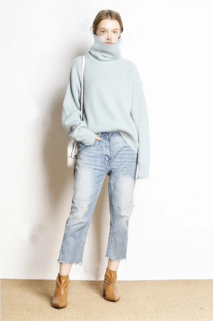 

Winter New Thick Warm Female Clothes Girl Tops Women Pullover and Sweater Cashmere Knitted Jumpers