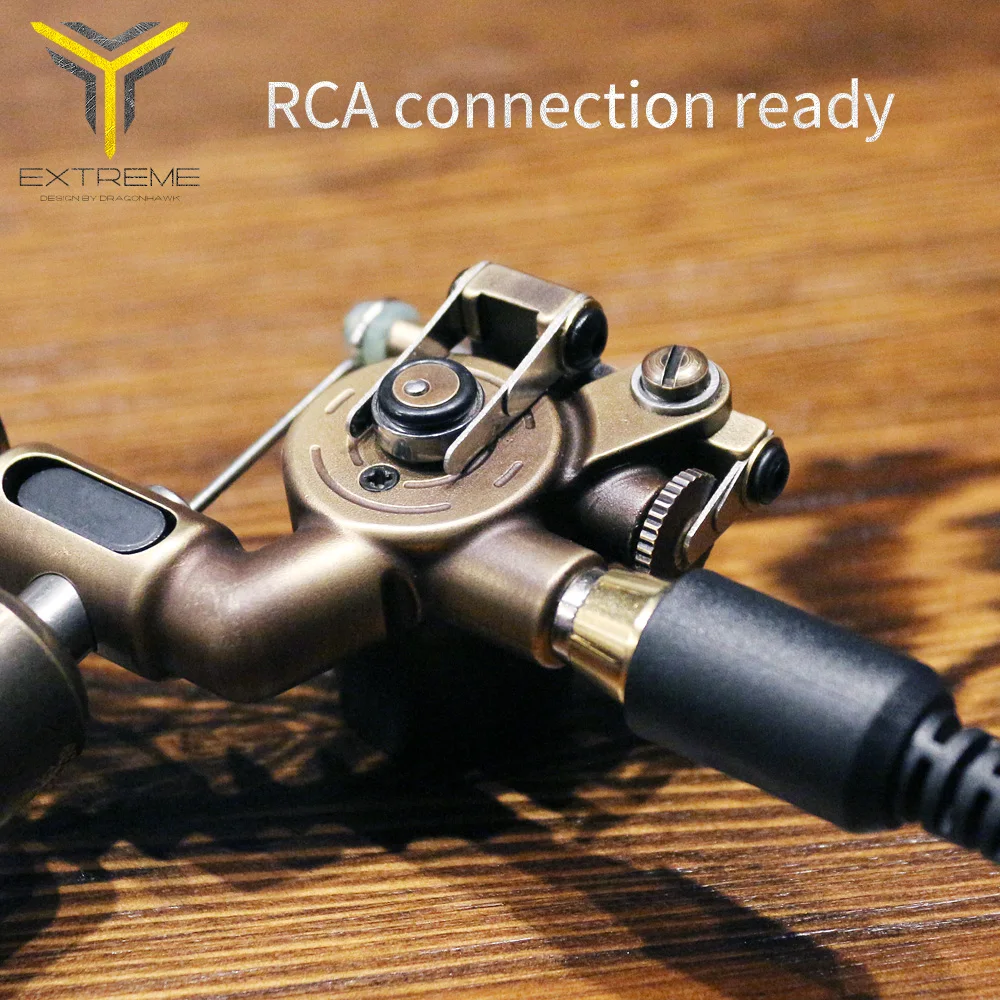 Гибридная роторная тату машина RCA Интерфейс для Liner Shader татуировки пистолеты Мощный Тихий мотор татуировки Макияж навсегда ассортимент