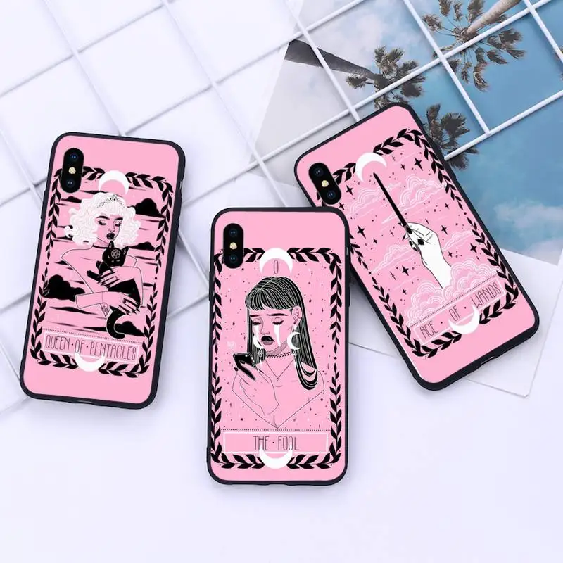 

The Lovely Omens Tarot Deck Phone Case For iphone 12 11 13 7 8 6 s plus x xs xr pro max mini