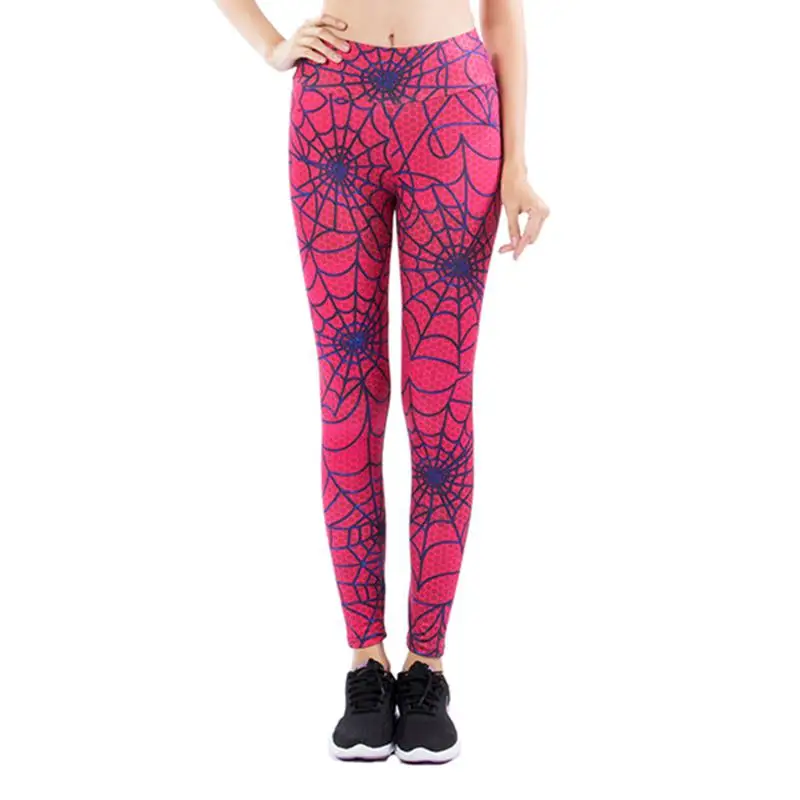 

2019 New Hot Sale Spider Web Leggings Sexy Digital Printing Jeggings Women Hip High Waist Workout Gothic Pants