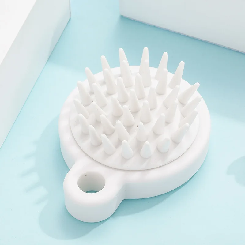 

Massager For Cleaning Hair And Head Silica Gel Massager Bathroom Shower Accessories Shampoo Brush