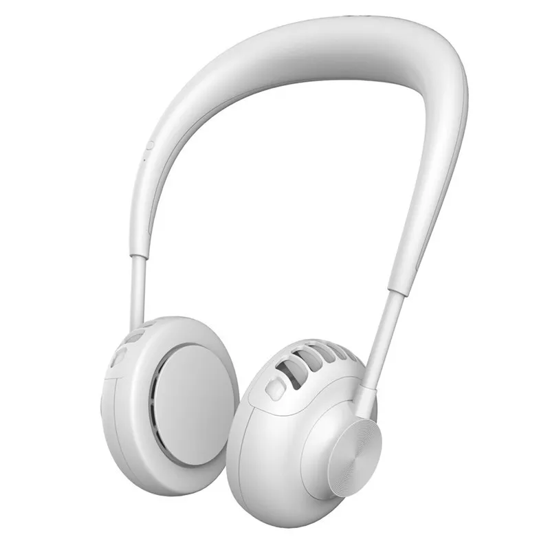 

New 2021 Lazy Hanging Neck USB Mini Fan Cartoon Portable Handheld Desktop Fan