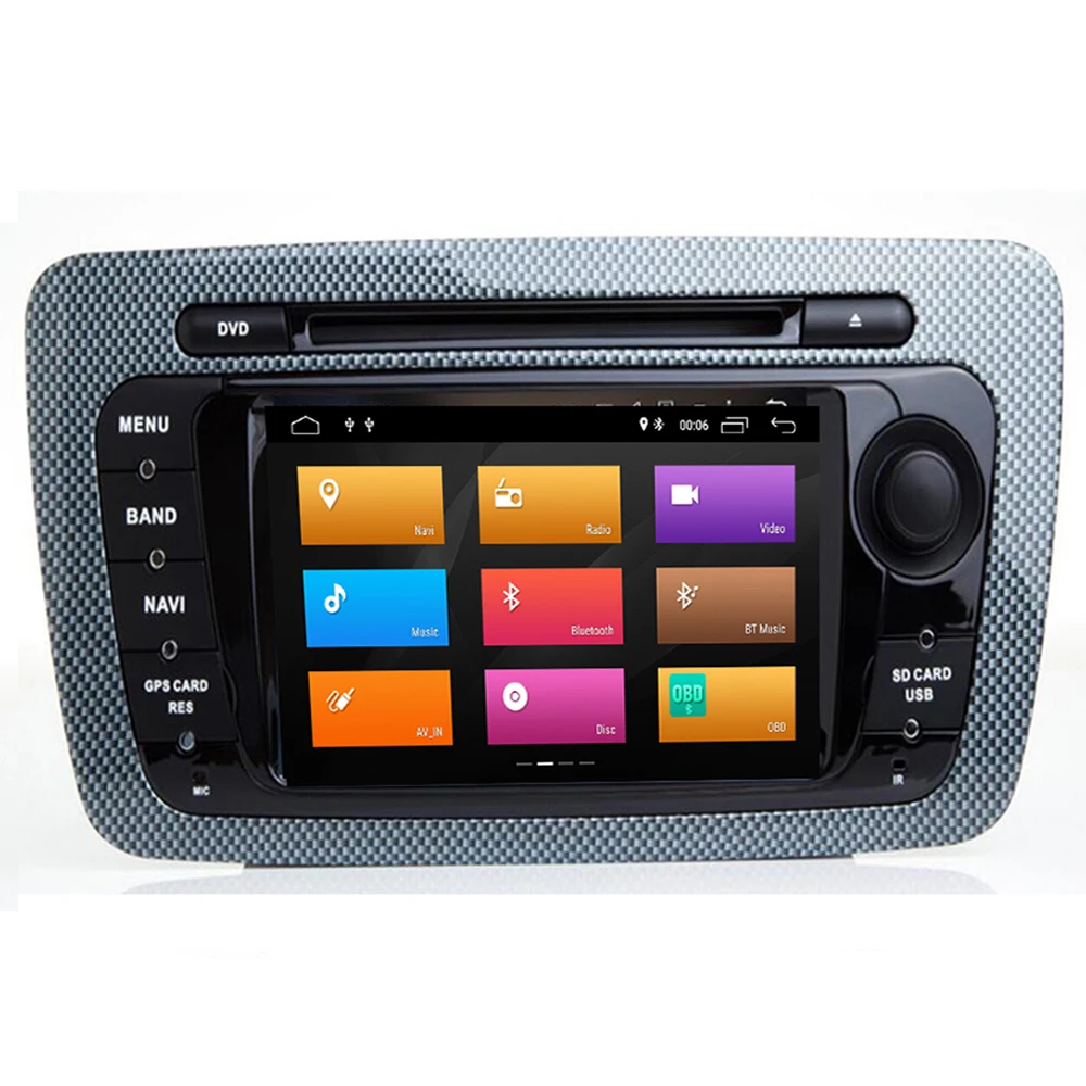 DSP 2 din 4G Android 10 автомобильный мультимедийный DVD-плеер стерео для Seat Ibiza