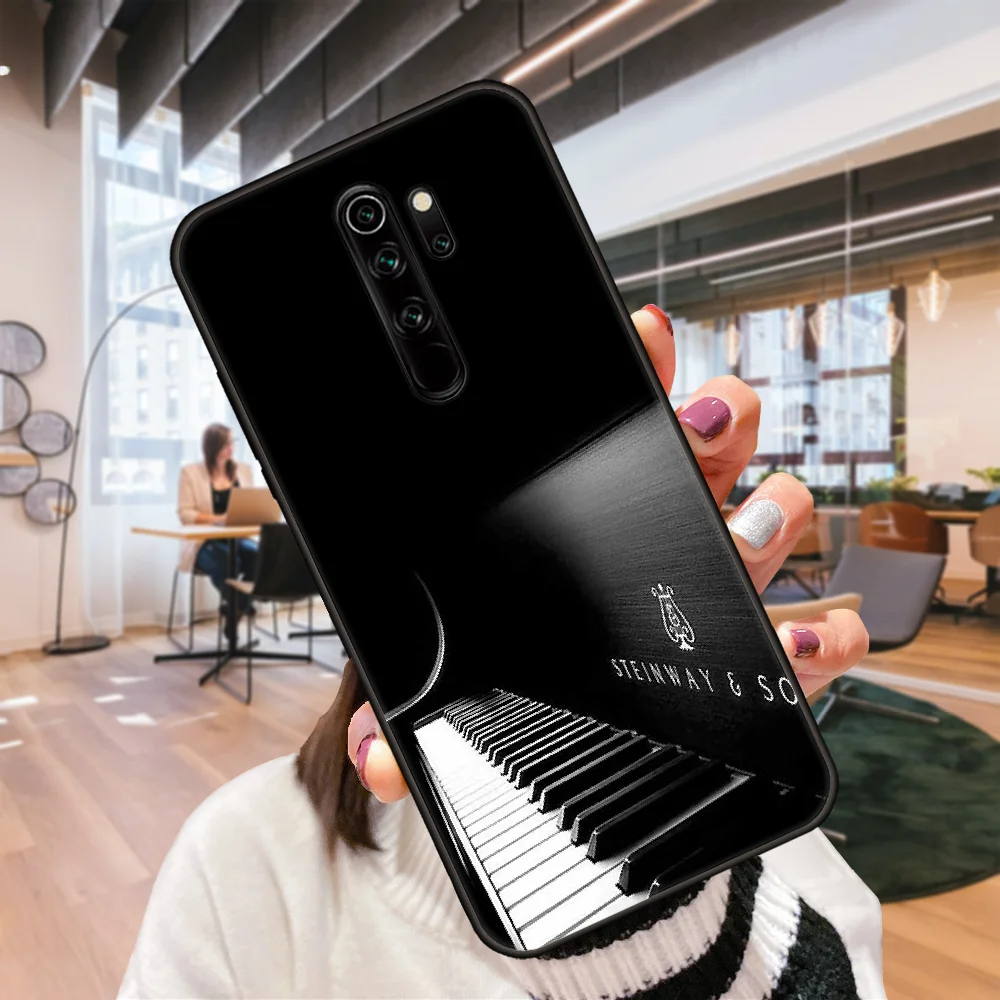 Чехол для телефона Xiaomi Redmi Note 8 8T 7 7A 9 9S 8A 4 5 Pro черный чехол-бампер 3D корпус