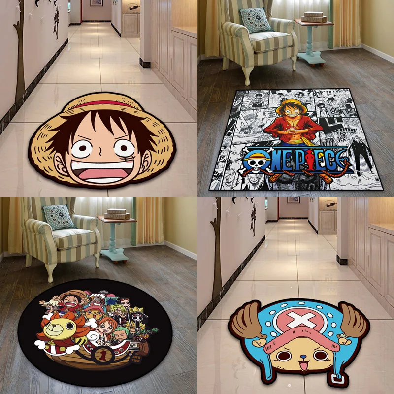 Аниме one piece Luffy Chopper напольный коврик квадратный ковер для спальни кухни гостиной нескользящий коврик
