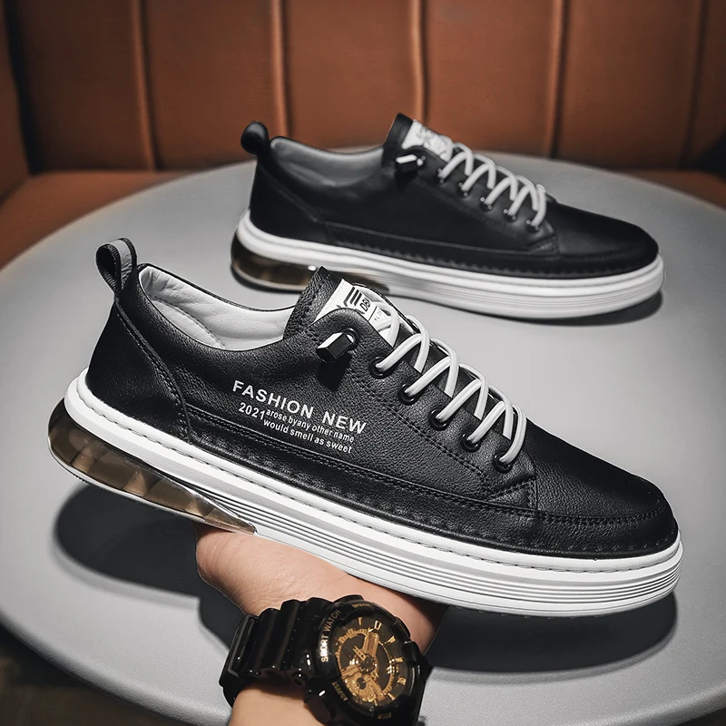 

New trendy brand men's shoes Korean version of the trend of simple and versatile sneakers comfortable casual air cushion shoes