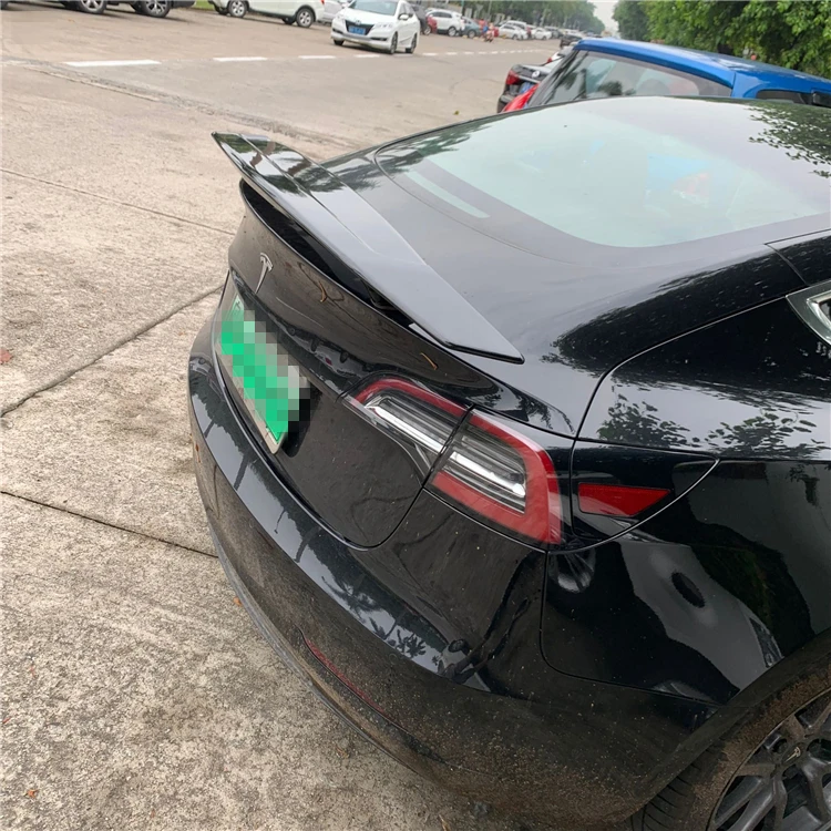 For Tesla Model S Spoiler 2006-2013 3 NF ABS Material Car Rear Wing Primer Color | Автомобили и мотоциклы