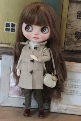 Одежда для кукол Blythes OB24 простая и легкая в использовании пуговица с рогом