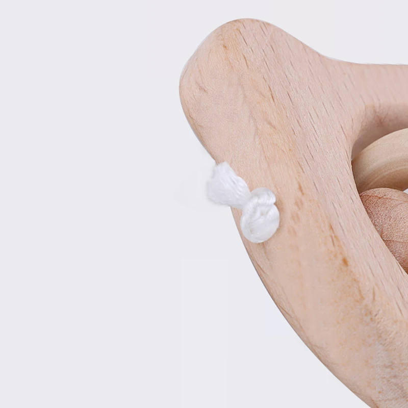 Детская деревянная головоломка погремушка с колокольчиком игрушки для детей