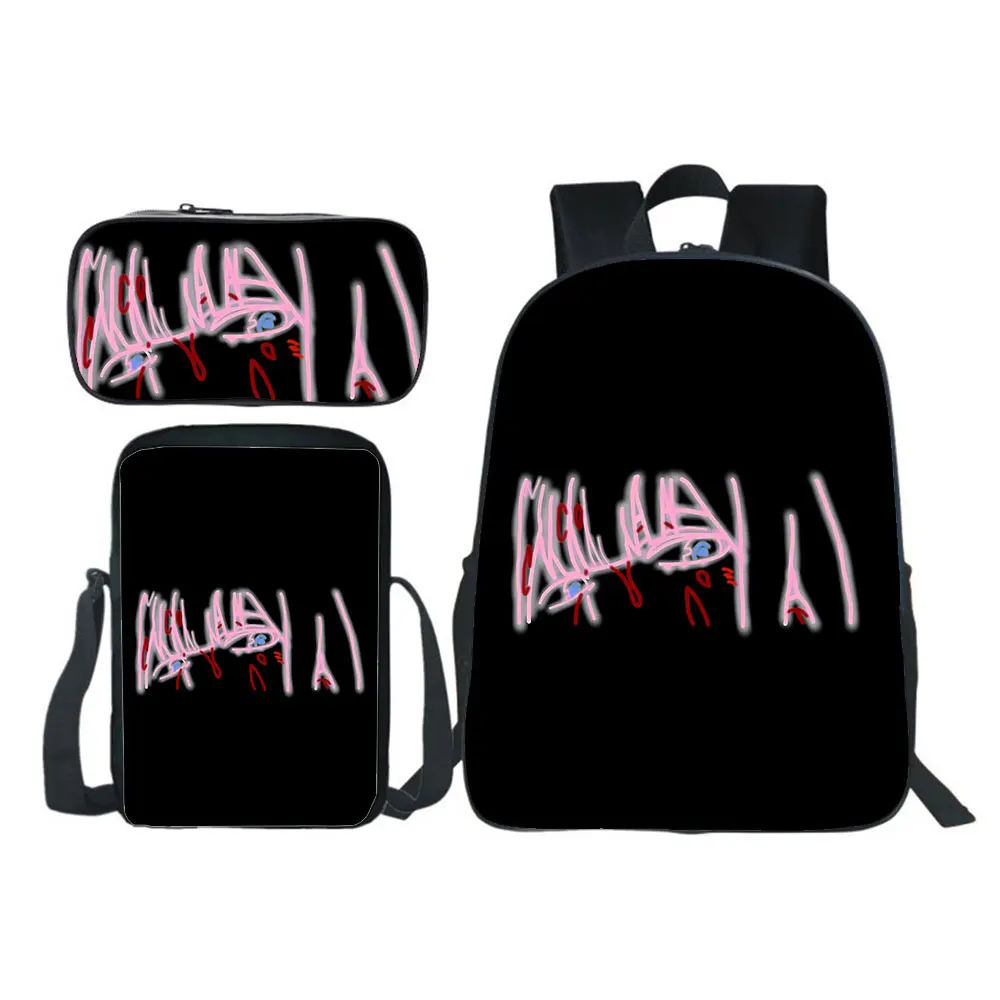 

Anime DARLING in the FRANXX Backpack 3pcs Set Boy Girl SchoolBag Teens Bookbag Kid Rucksack Gift(backpack+shouder Bag+pen Bag)