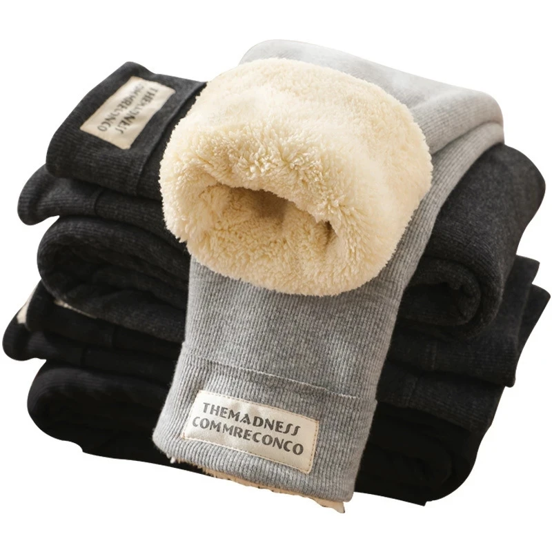 

-30 Temperature Winter Warm Pants For Girls Fleece Warm Long Trousers For Girls Thickening Pants Kids Clothes 5-12 years