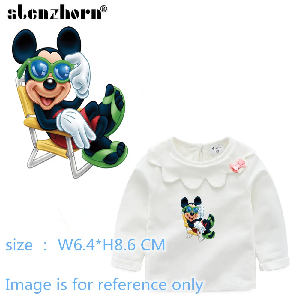 Mickey-S-06 Микки Минни теплопередачи термо клейкие Пластыри для одежды железа на переводах для одежды уровня приложения - Цвет: Mickey-S-06