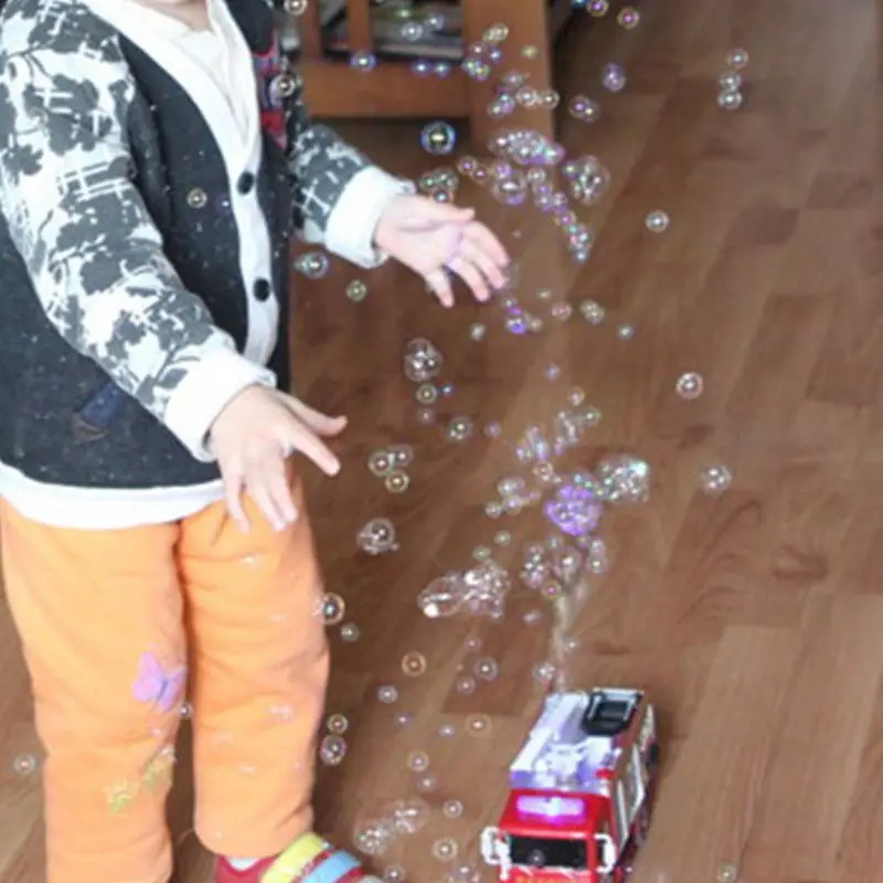 Пожарная машина игрушка мыльных пузырей огнями и звуки электрическая пожарная