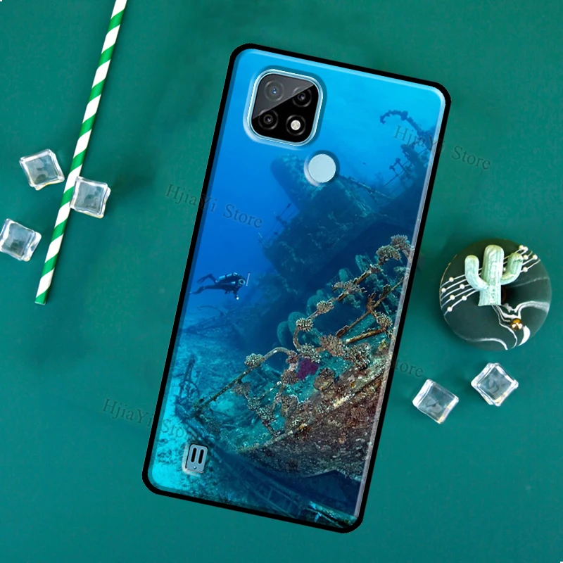 Чехол для дайвинга с аквалангом OnePlus 9 10 Pro 8T Nord2 9R чехол OPPO Realme 8 8i 9i C21 GT Neo2 Master -