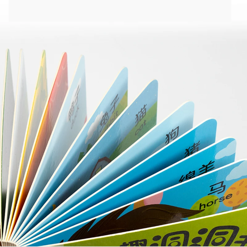 12 5*12 5 см детская книга с двуязычной картинкой на китайском и английском языках