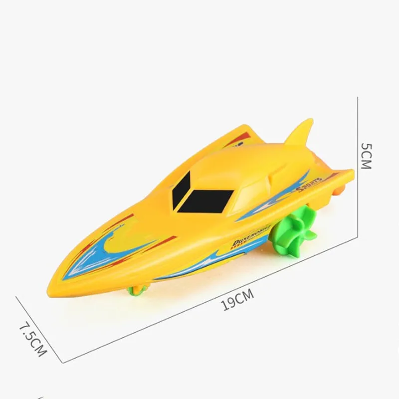 1 шт. скоростной корабль заводная игрушка игрушки для ванной душа поплавок в воде