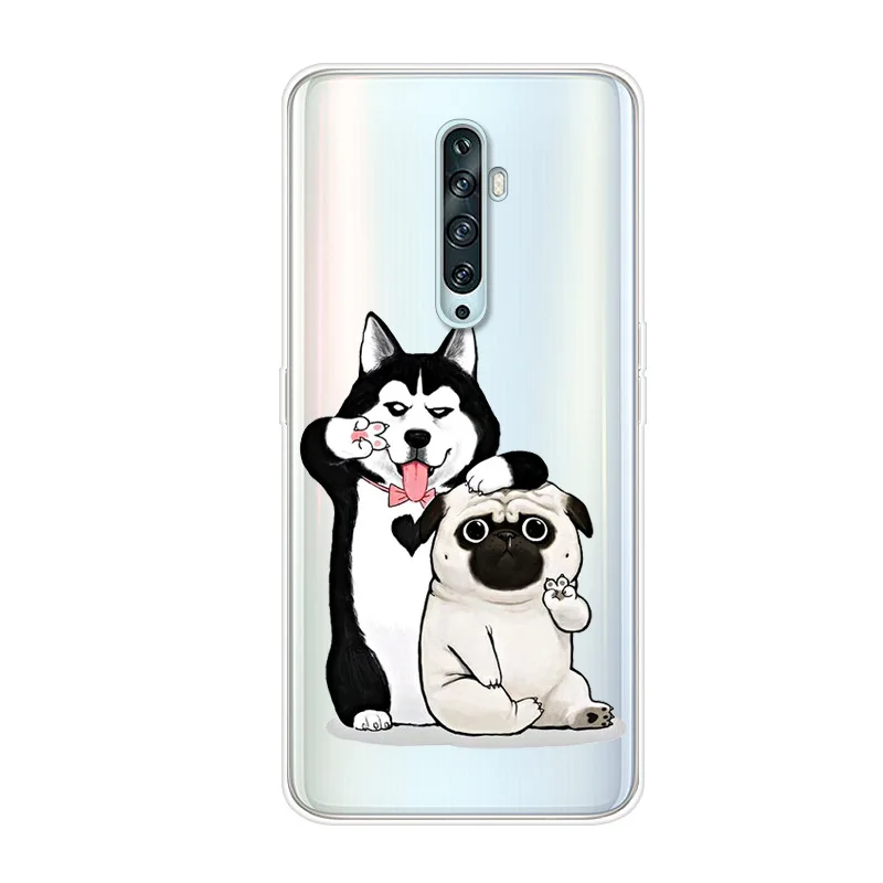 Для OPPO Reno2 Z чехол ТПУ силиконовый мягкий мультяшный Прозрачный для F задняя