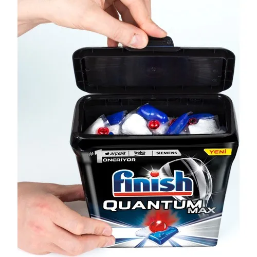 

Finish Quantum Max Dishwasher Detergent 80 Capsules Private Storage Box
