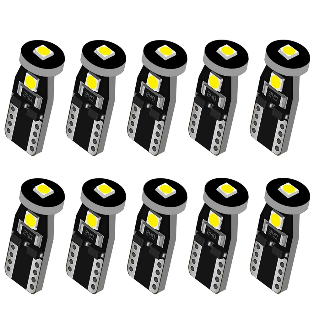 10 шт. T10 W5W 501 WY5W танкетка 3 SMD 3030 светодиодный светильник для парковки автомобиля