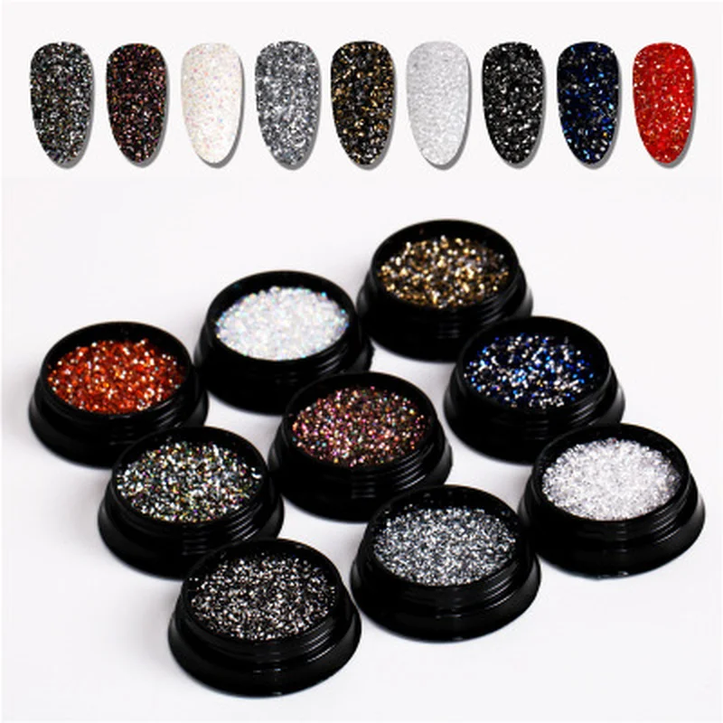 

Pixie stone 1.2mm/1200pcs Nail Chain/50cm Nail art Crystal stone Mini Glass Micro crystal Rhinestone Decoration