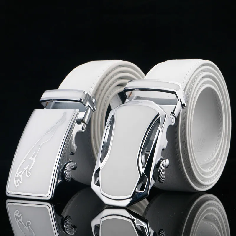 NEW Famous Brand Belt New Male Designer Automatic Buckle Cowhide Leather Men's Belt Luxury Belts for Men Ceinture Homme skb1253