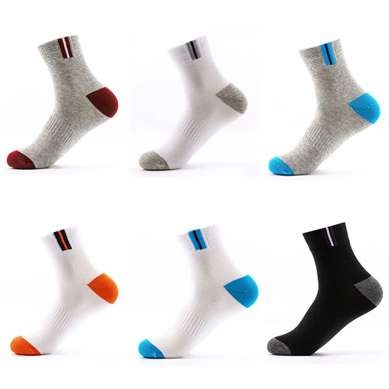 

5 Pair Men Socks Brand Calcetines Socks Men Quality Breathable Cotton Casual Socks EU39-42 Meias Wholesale
