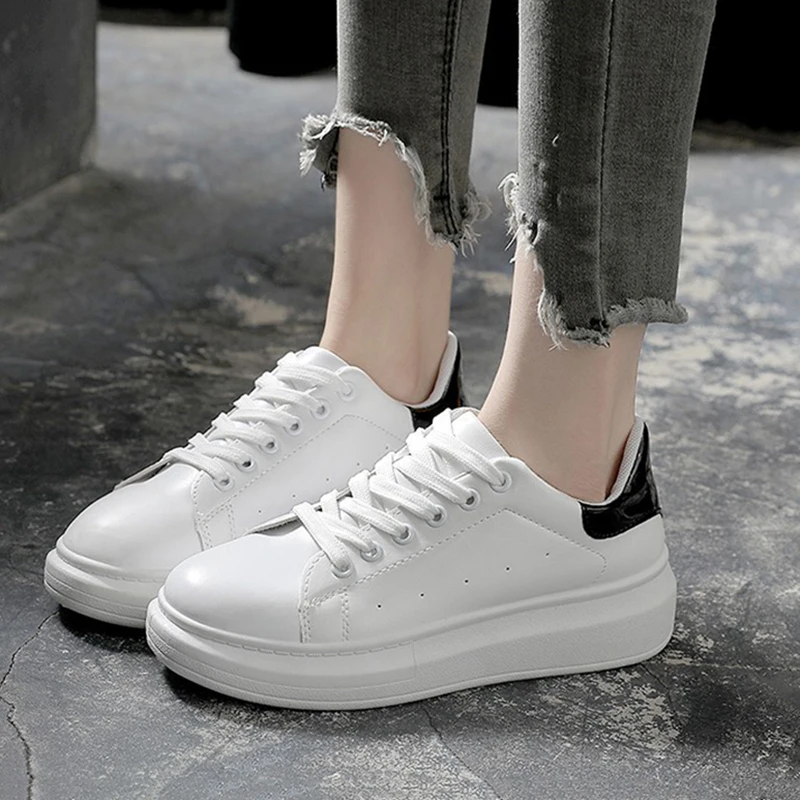 

Women Shoes Spring Summer Platform Lace-up White Shoes Sneakers Women Tenis Feminino Casual Female Shoes Woman lady shoes women