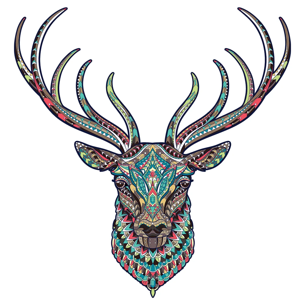 3D деревянные головоломки с оленем пазлы для взрослых и детей животными бутиковая