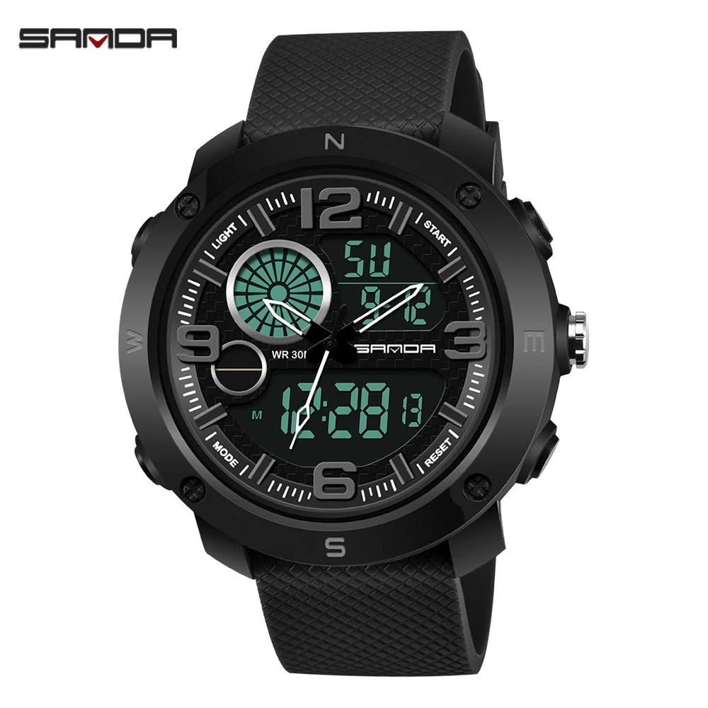 

2019 SANDA 762 NEW Sports Men's Watches Top Brand Luxury Military Quartz Watch Men Waterproof S Shock Clock relogio masculino