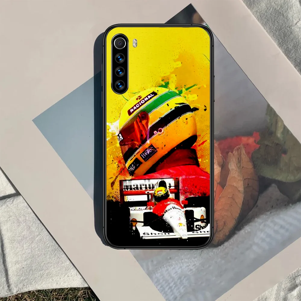 

Ayrton Senna F1 Phone Case For XIAOMI Redmi Note 5 7 8 T 9 6A 7A 8A 9S K 20 30 Pro black Prime Soft Funda Pretty Waterproof
