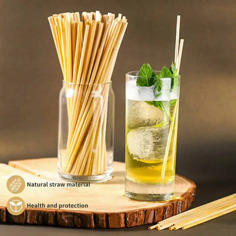 2019 новейшие горячие одноразовые соломинки 100 шт. экологически чистые для питья