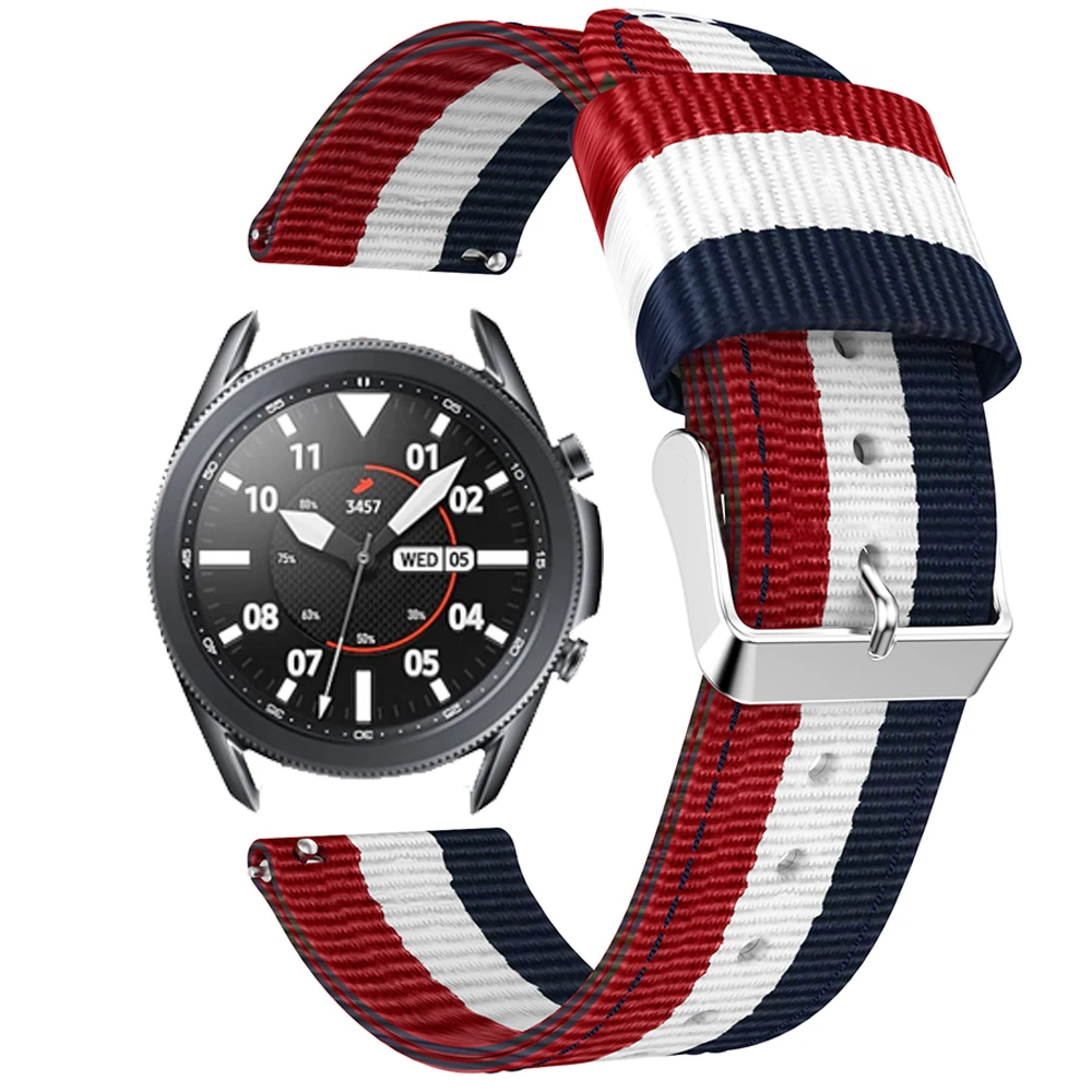 

Тканевый ремешок для наручных часов Samsung Galaxy Watch 3 45 мм/41 мм, сменный Браслет для умных часов Galaxy Watch 42 мм 46 мм S3 Correa