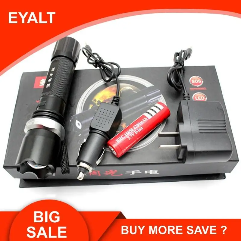 Открытый поворотная фокусировка светодиодный большой дальности Перезаряжаемые