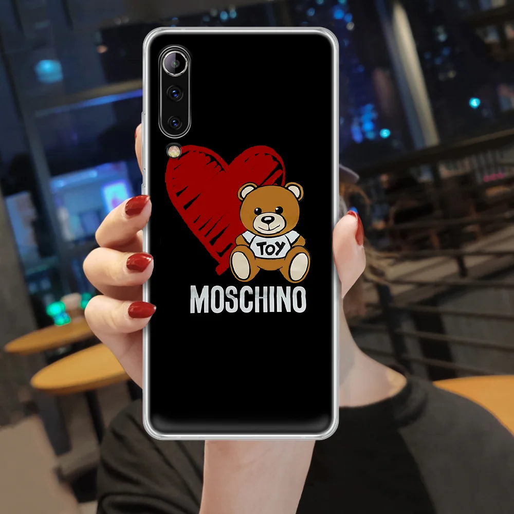 

Italian Cute Bear Brand Phone Case Cover For XIAOMI Redmi Note K 4 5 6 7 8 9 10 20 30 3 A X Pro Ultra transparent Shell 3D