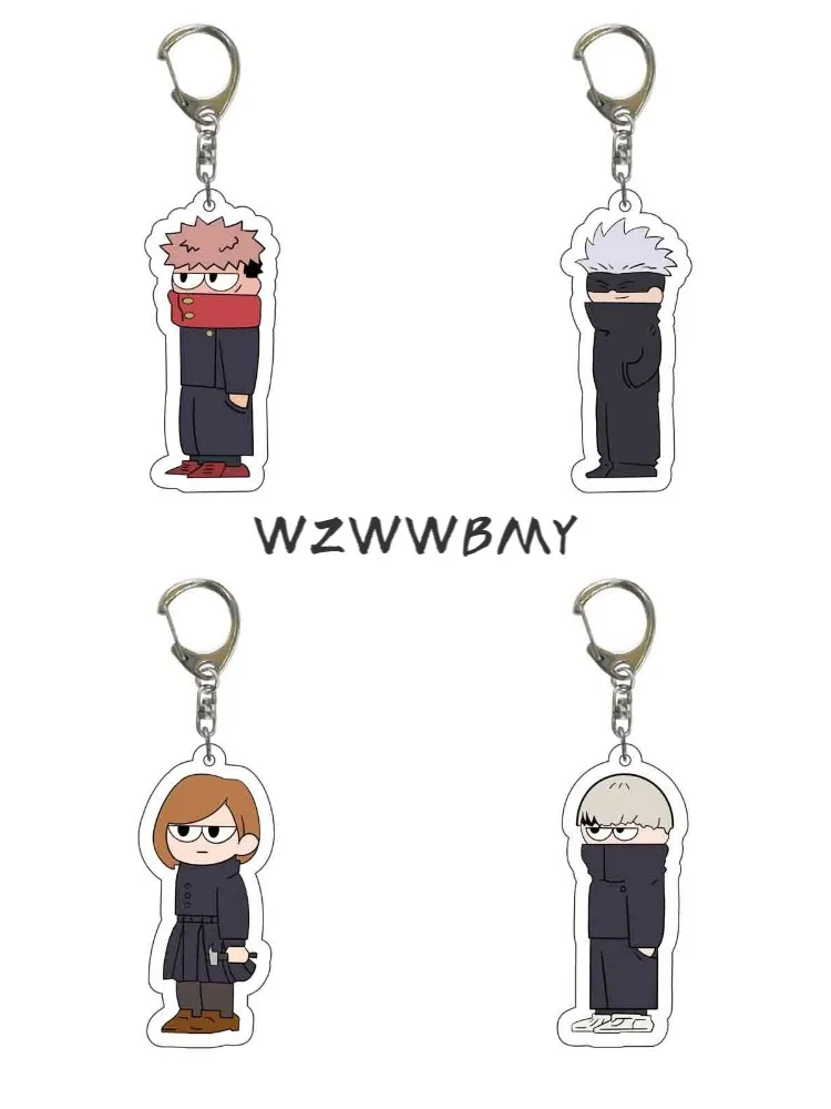 

2021 New Cartoon Cartoon Characters Surrounding Pendant Men's Key Chain Cute Two Yuan Of Women's Key Chain