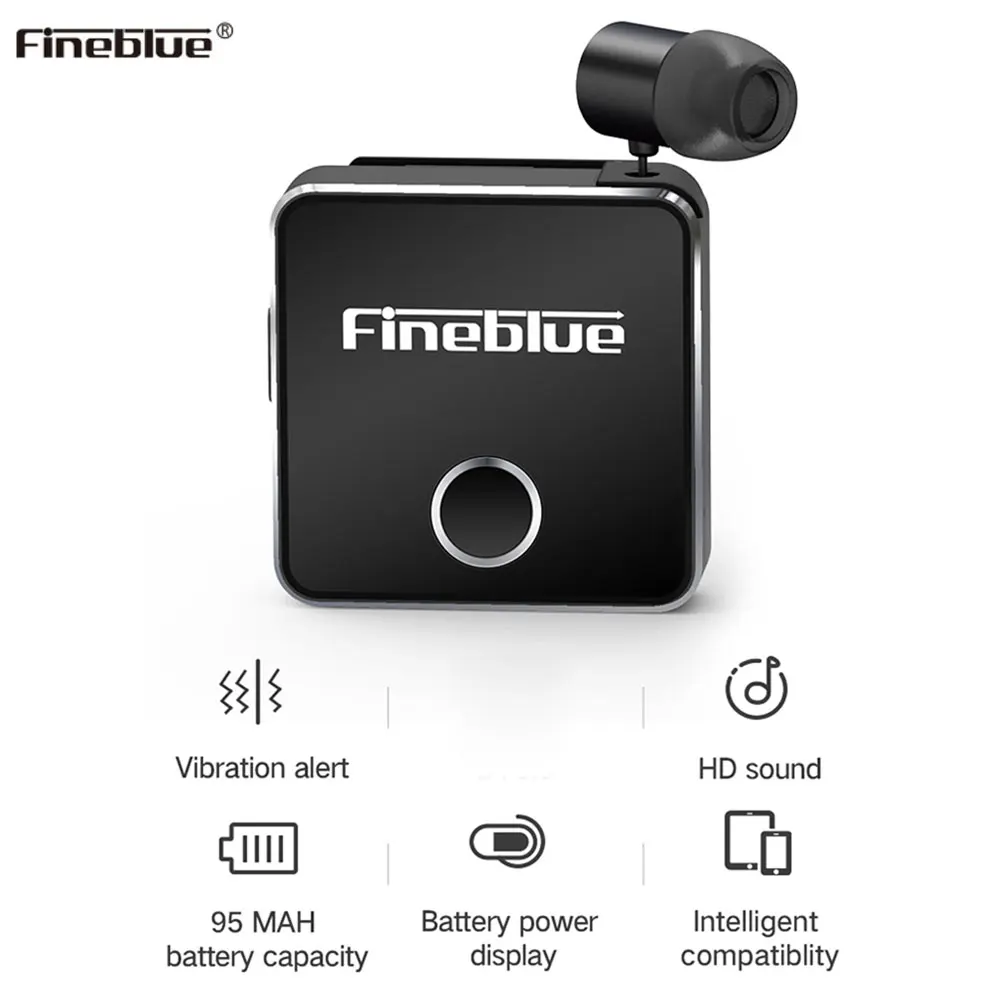 FineBlue F1 Беспроводная гарнитура Bluetooth V5.0 свободные наушники Музыкальная