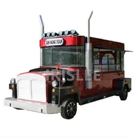 Mobile Street Ice Cream Truck Fast Hot Dog Vending Cart Burger Fast Food Car Kisoks Van Trailers with Freezer for Sale Europe