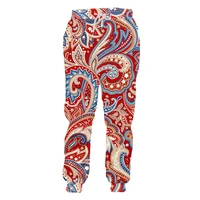 ifpd malefemale street casual paisley sweatpants autumnwinter 3d hd floral printed sport pant loose casual trousers oversize