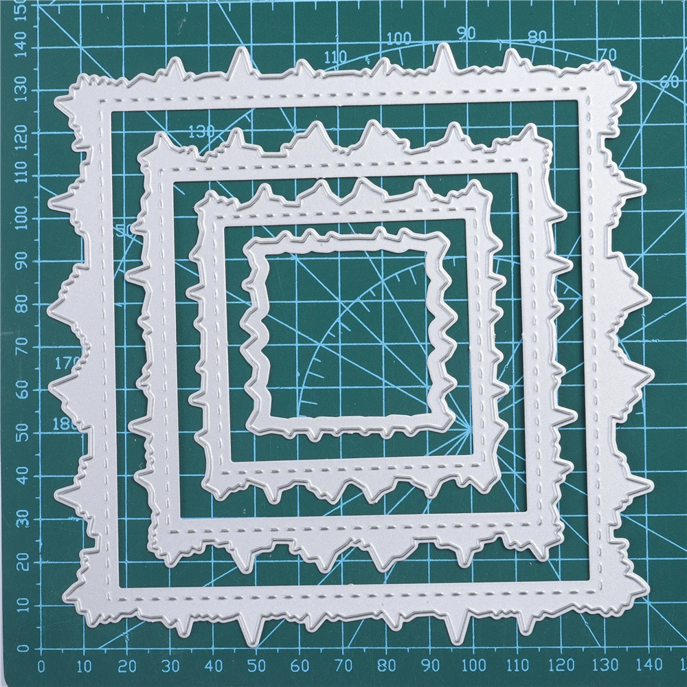 

YaMinSanNiO Lace Border Background Metal Cutting Dies with Word for Card Making Scrapbooking Dies Embossing Cuts Crafts Stencils