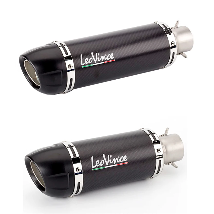 E Mark Универсальный мотоциклетный глушитель из настоящего углеродного волокна
