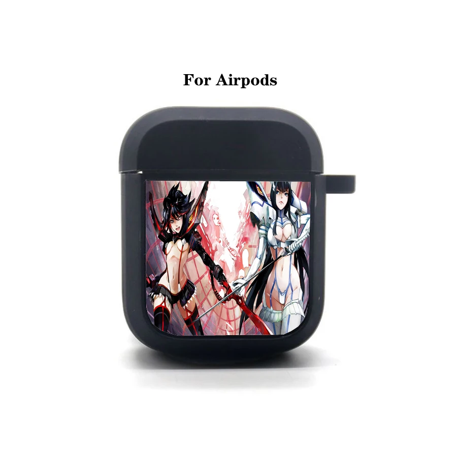 

Anime KILL la KILL AirPods case Cover Apple AirPods Earphone bag Soft Silicone Bluetooth Protective Earphone Case