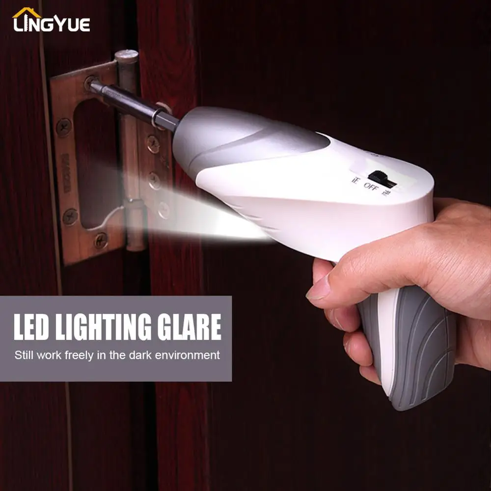 Комплект электрической отвертки Lingyue электроотвертка шуруповёрт шуруповерт в