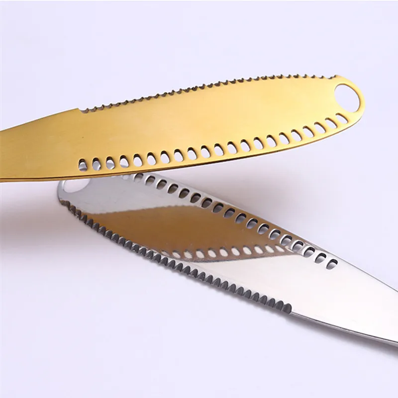 

Butter Knife Stainless Steel Cheese Butter Cutter With Hole Multi-function Wipe Cream Bread Jam Knife Kitchen Gadgets