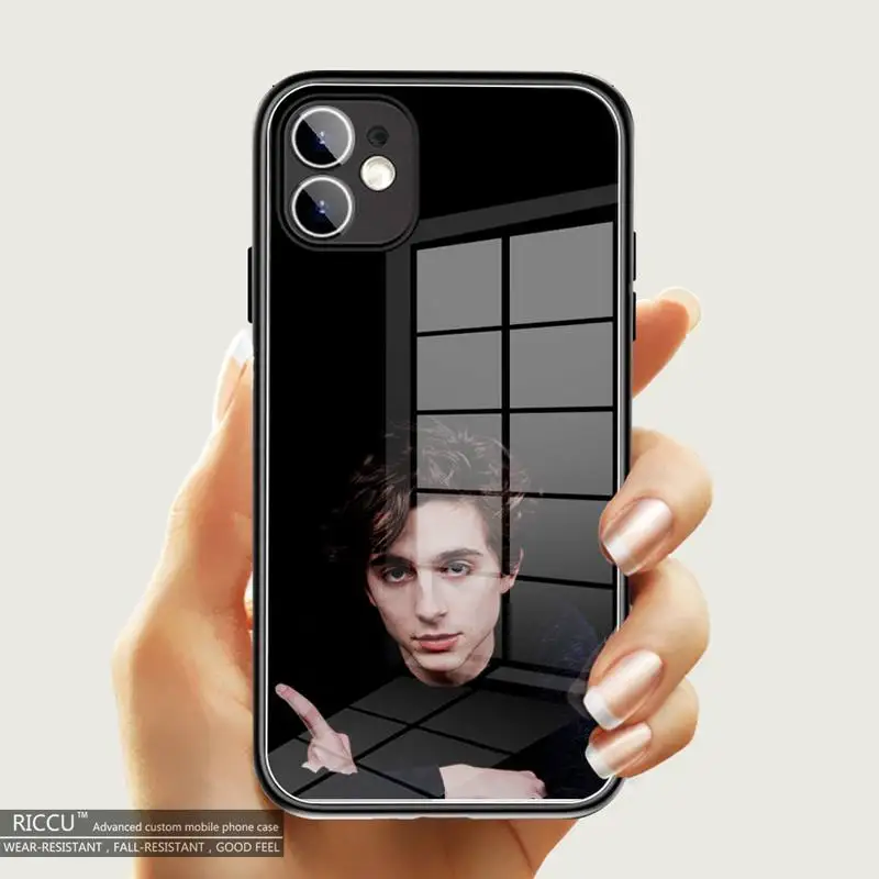 

For iPhone 11 Pro Phone Case Tempered Glass For iPhone 11 Pro XR XS MAX 8 X 7 6S 6 Plus 2020 12Pro Max Timothee Chalamet Covers