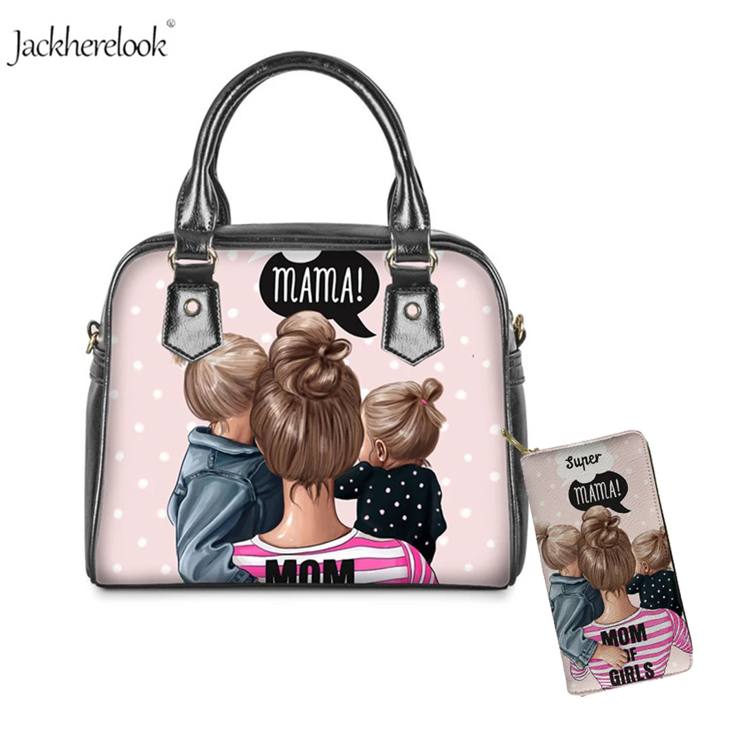 Сумка на плечо и кошелек с принтом Super Mom сумочка из искусственной кожи ручками
