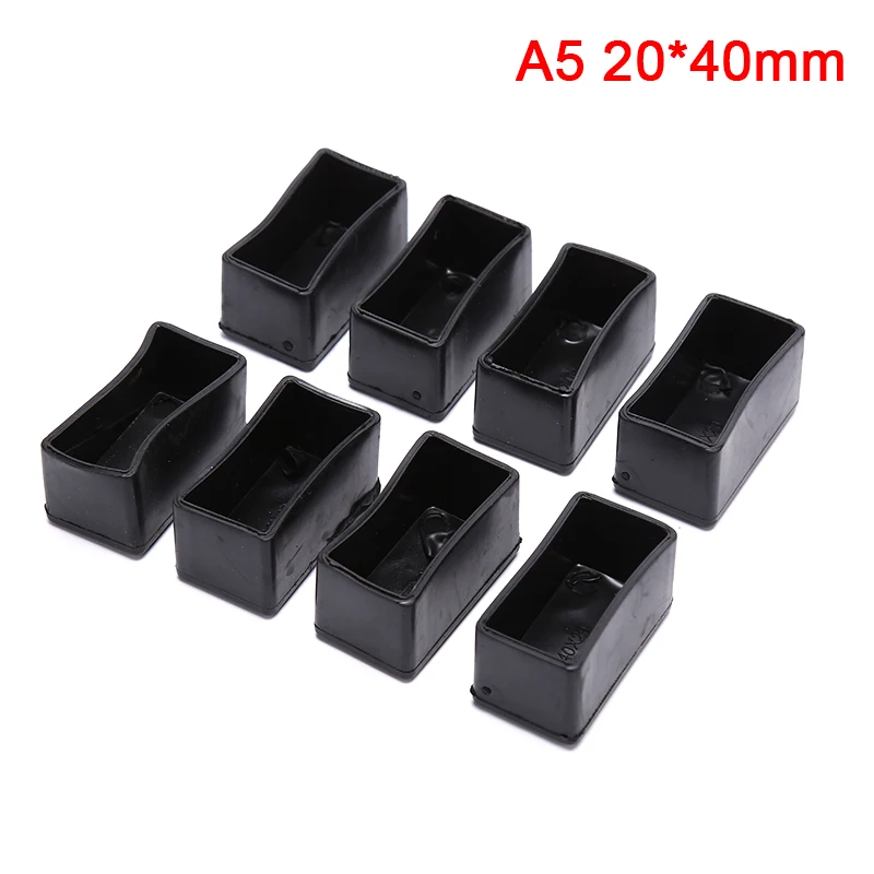 

Rectangle Silicone Chair Leg Caps Non-slip Table Foot Cover Socks Protector High Quality