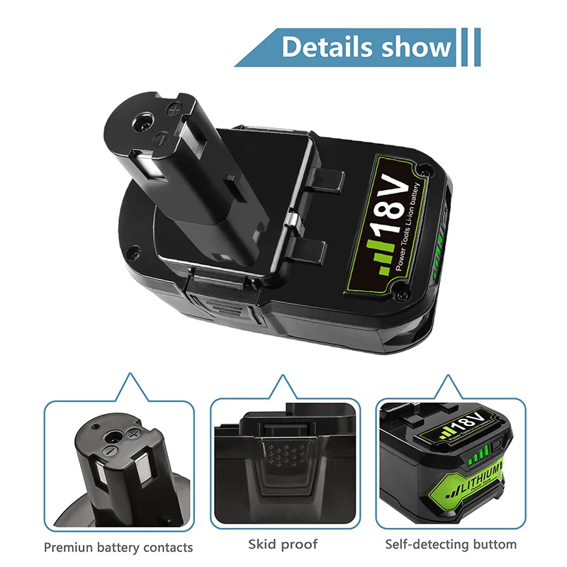 Литий ионный перезаряжаемый аккумулятор Bonacell 18 в 4000 мАч P108 P 108 для Ryobi RB18L40 P2000 P310